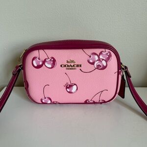Coach Mini Jamie Camera Bag With Cherry Print